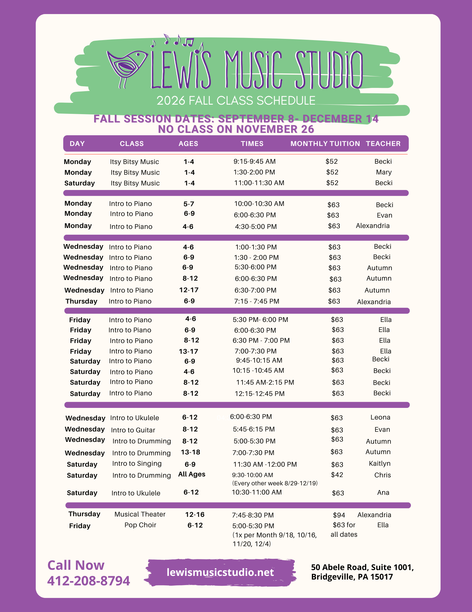 Fall Schedule 2026 (2)